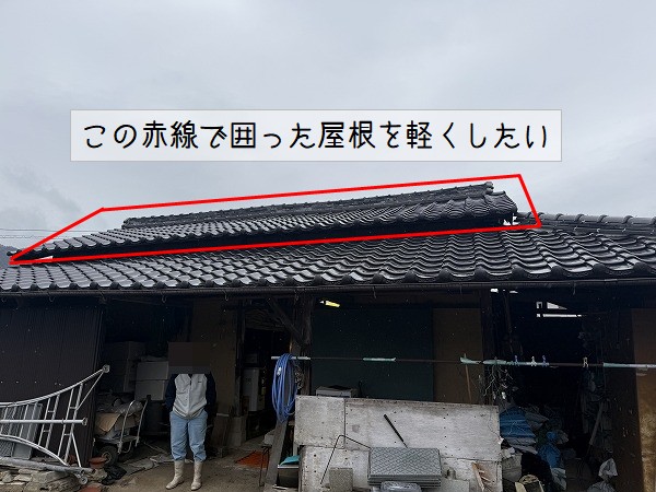 軽量化したい範囲の確認